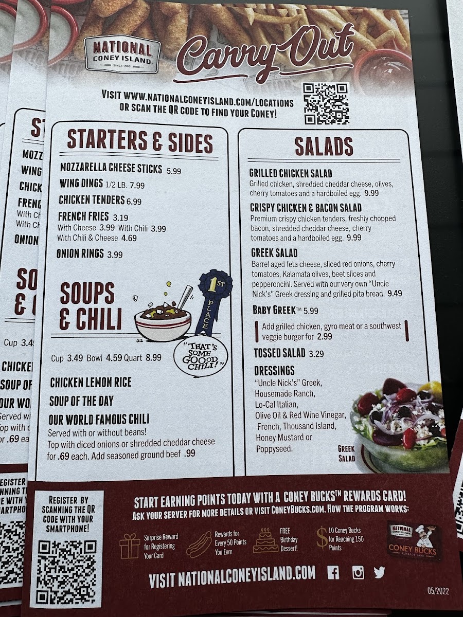 Menu National Coney Island - Fraser-1