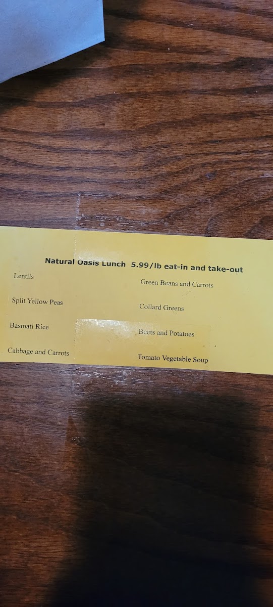 Menu Natural Oasis-9
