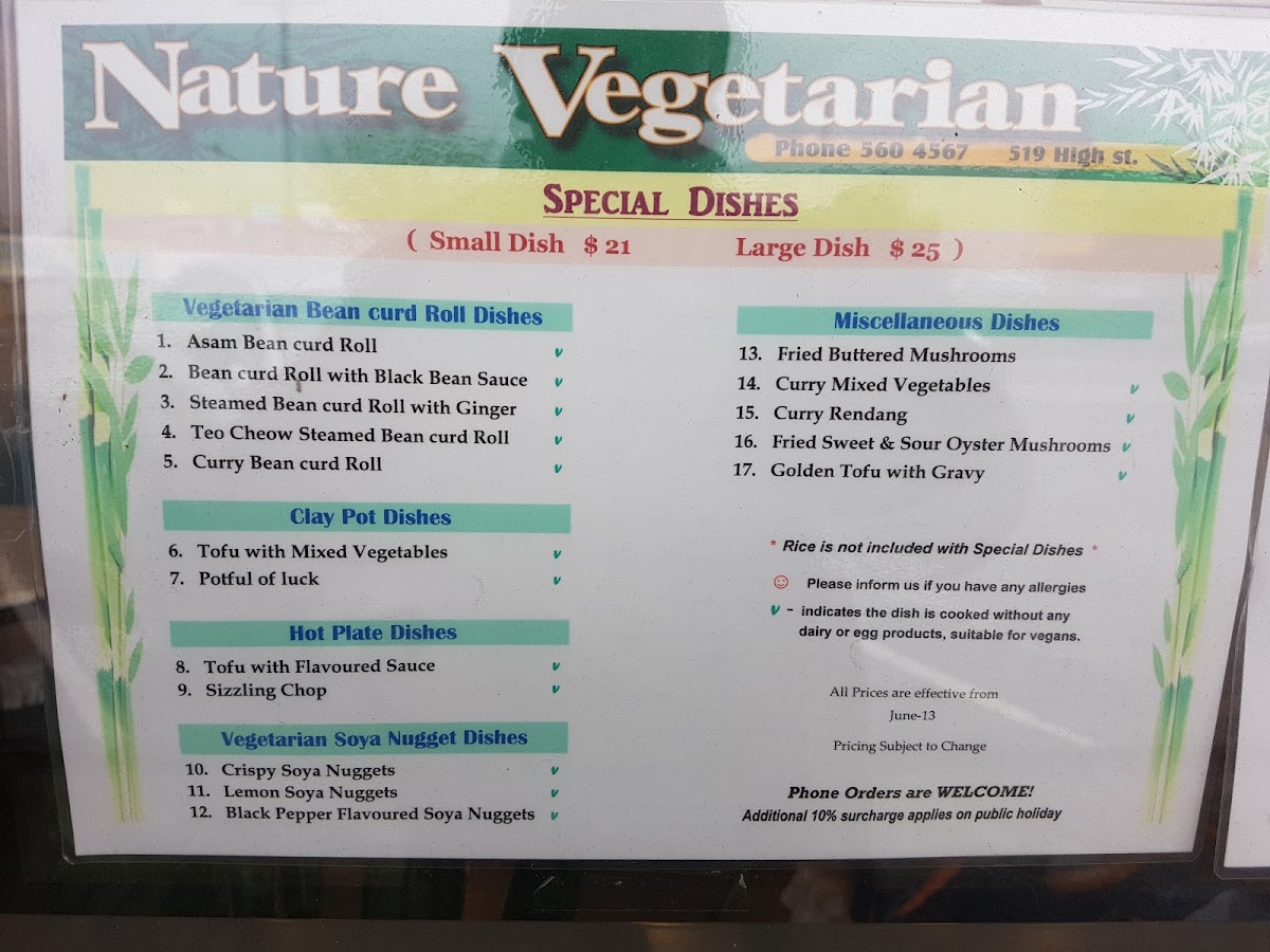 Menu Nature Vegetarian Food-10