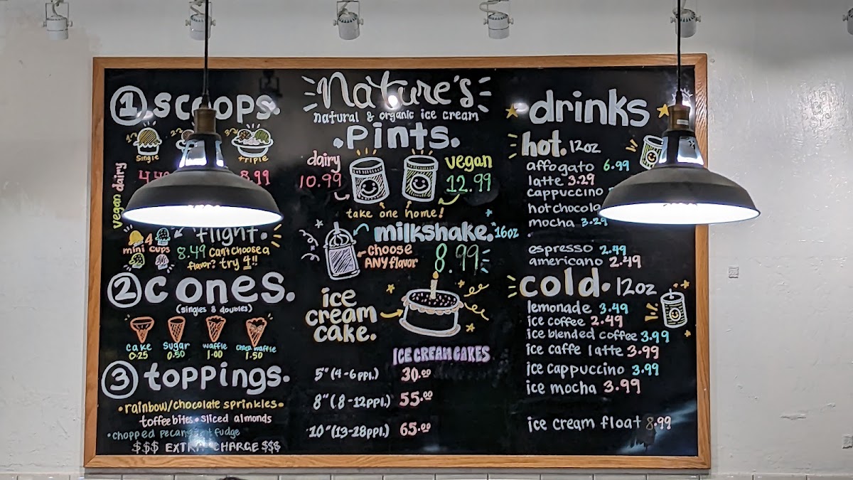 Menu Nature’S Organic Ice Cream - Fremont-8