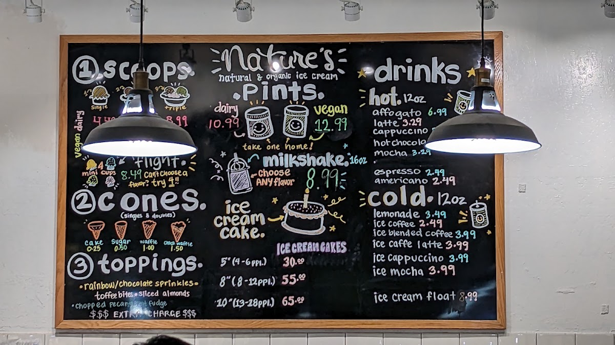 Menu Nature’S Organic Ice Cream - Fremont-9