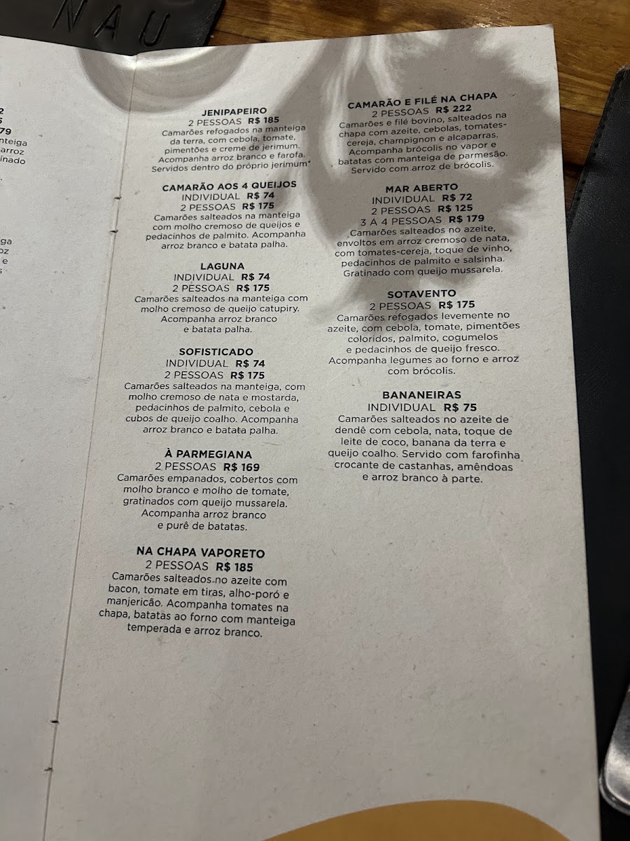 Menu Nau Frutos Do Mar Jp Praia-8