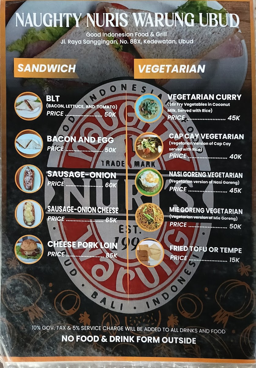 Menu Naughty Nuri's Ubud-1