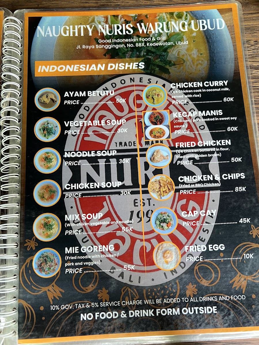 Menu Naughty Nuri's Ubud-3