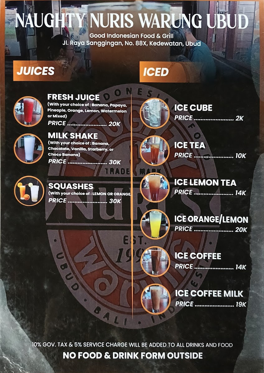Menu Naughty Nuri's Ubud-5