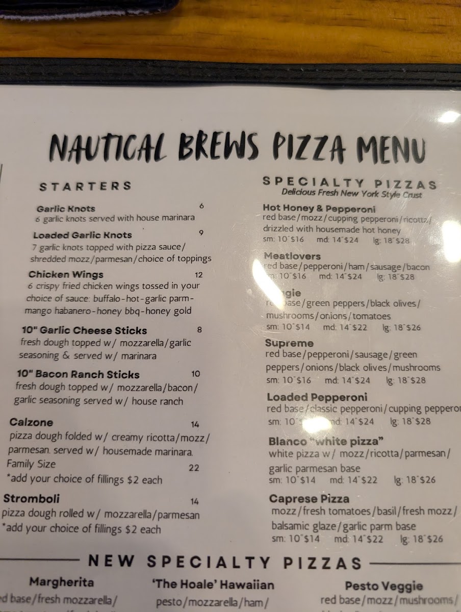 Menu Nautical Brews Pizza & Tap House-4