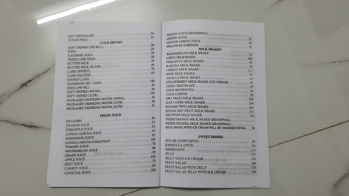 Menu Navarang Veg. Restaurant-4
