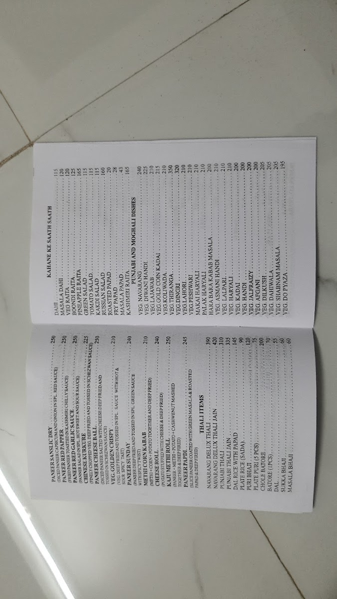 Menu Navarang Veg. Restaurant-8