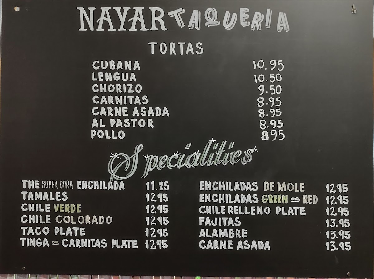 Menu Nayar Taqueria-8