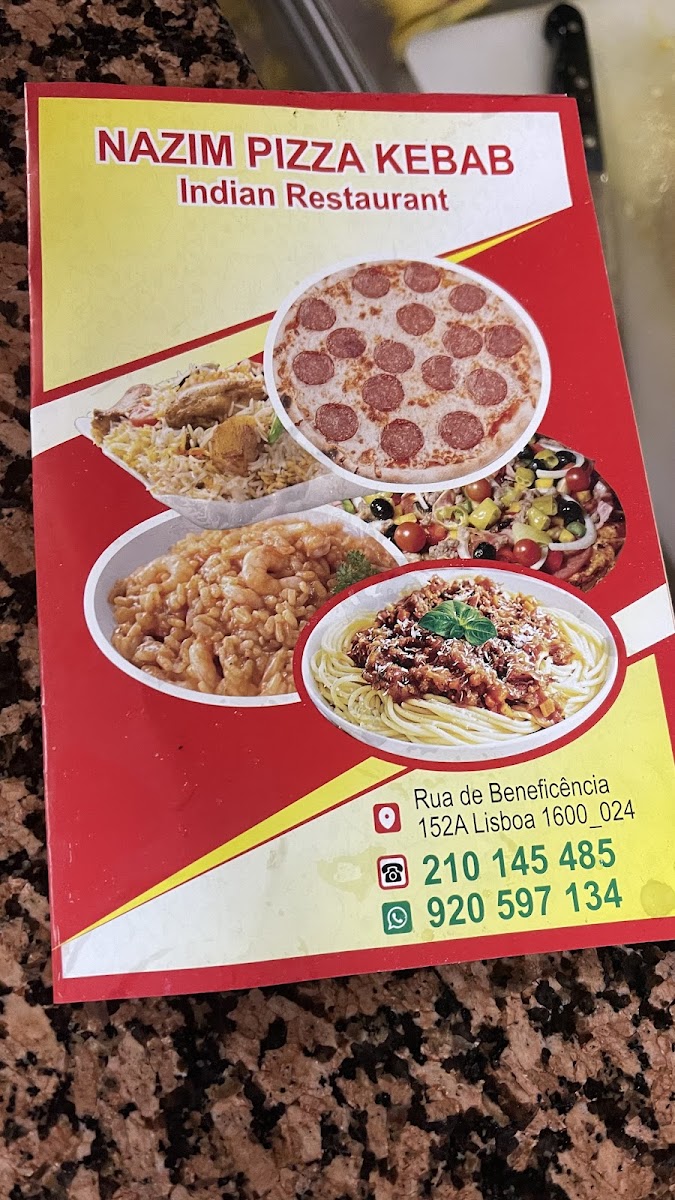 Menu Nazim Pizza Kebab Indian Restaurant Halal Food-6
