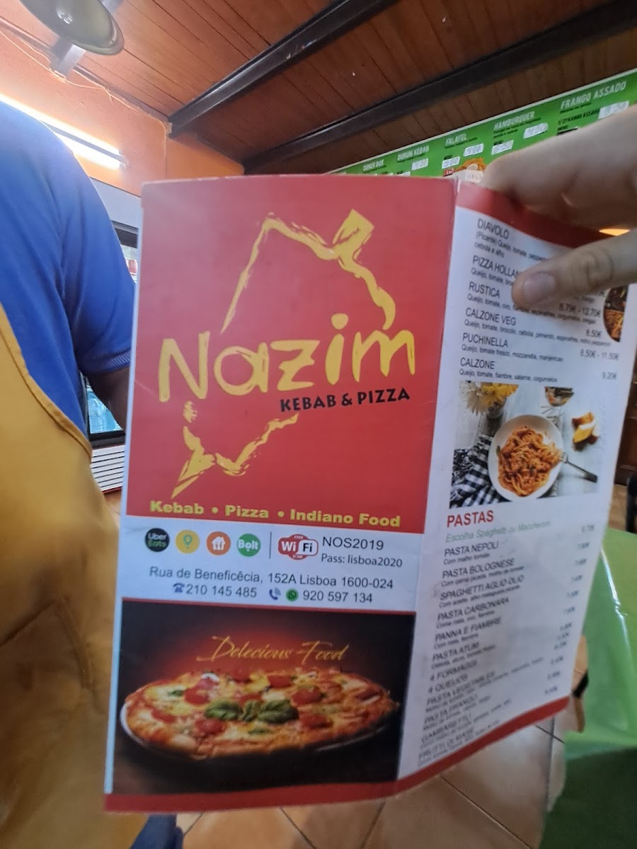 Menu Nazim Pizza Kebab Indian Restaurant Halal Food-9