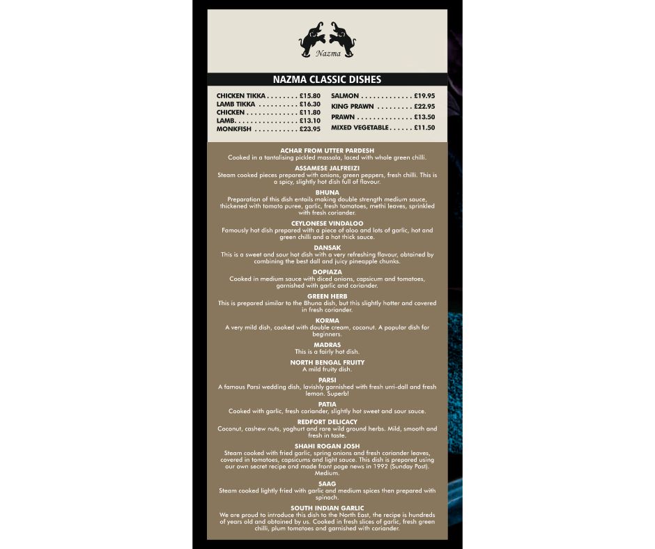 Menu Nazma Tandoori Restaurant-4
