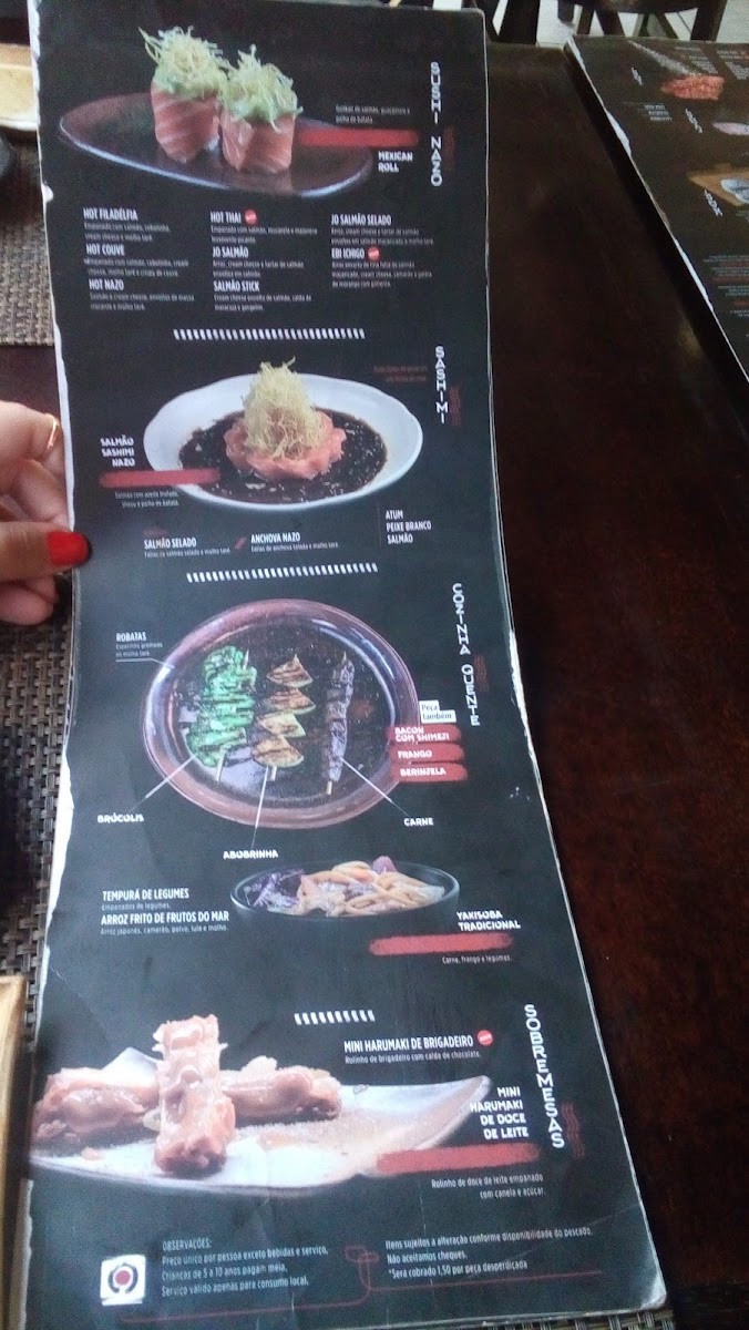 Menu Nazo Japanese Food - Asa Norte-5