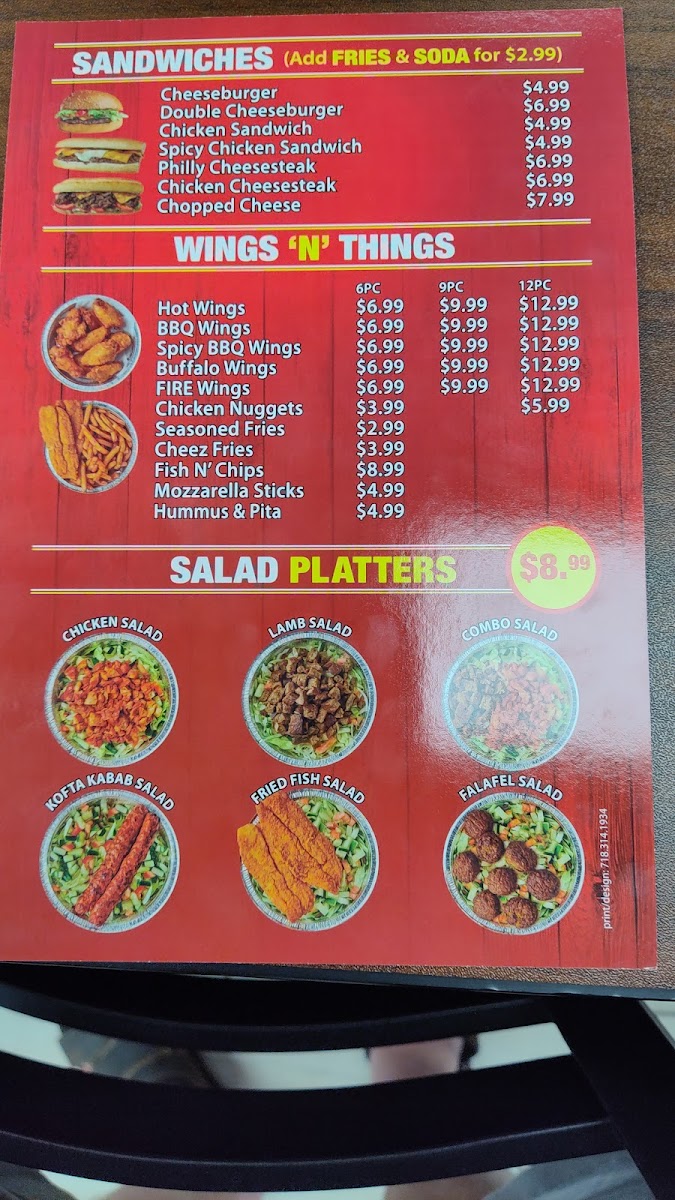 Menu Naz's Halal Food - Pawtucket-8