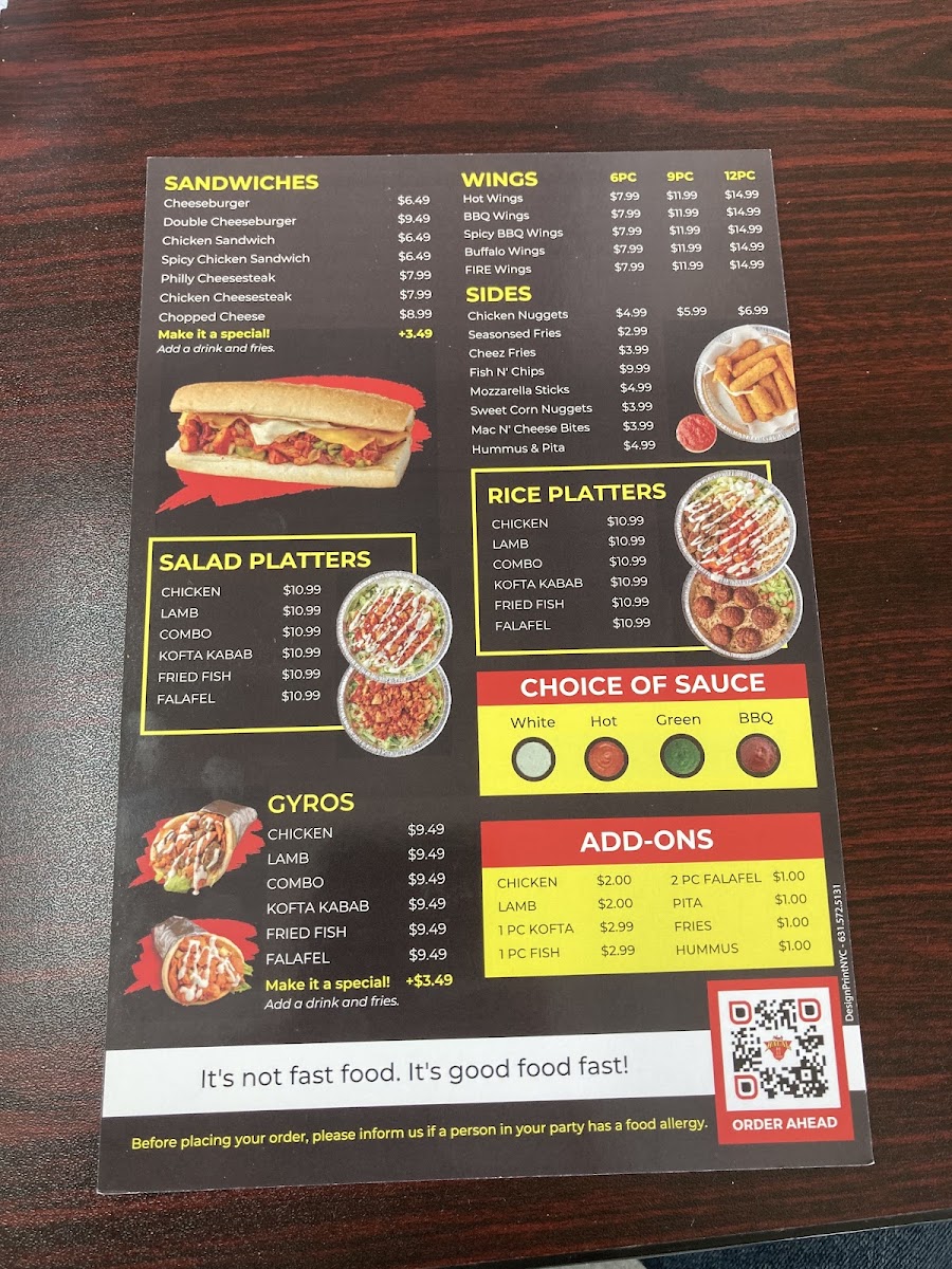 Menu Naz’S Halal Food - Sterling-1
