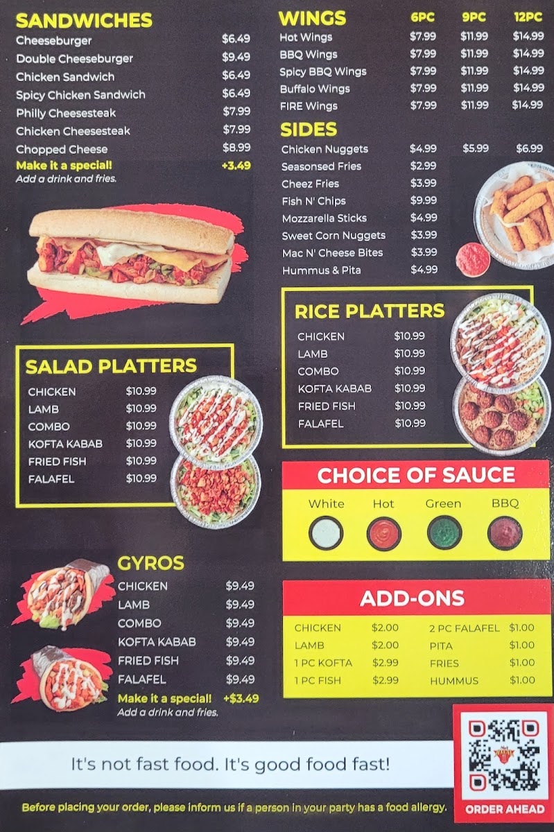 Menu Naz’S Halal Food - Takoma Park-1