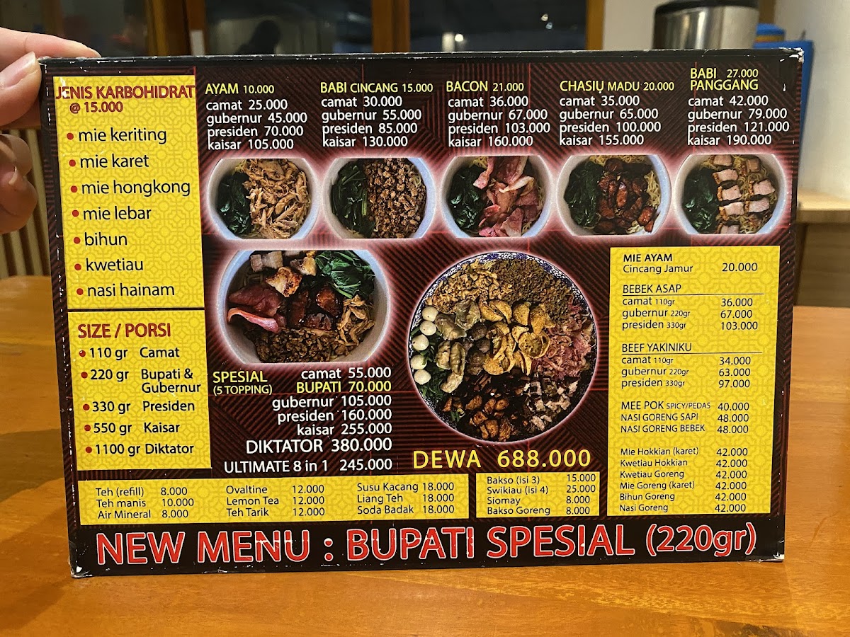 Menu Ncek Legenda Noodle Bar, Kelapa Gading-2