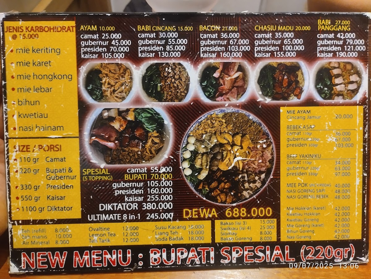 Menu Ncek Legenda Noodle Bar, Kelapa Gading-3