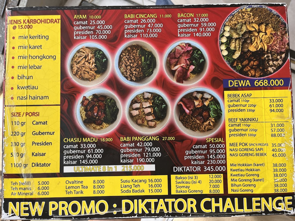 Menu Ncek Legenda Noodle Bar, Kelapa Gading-4