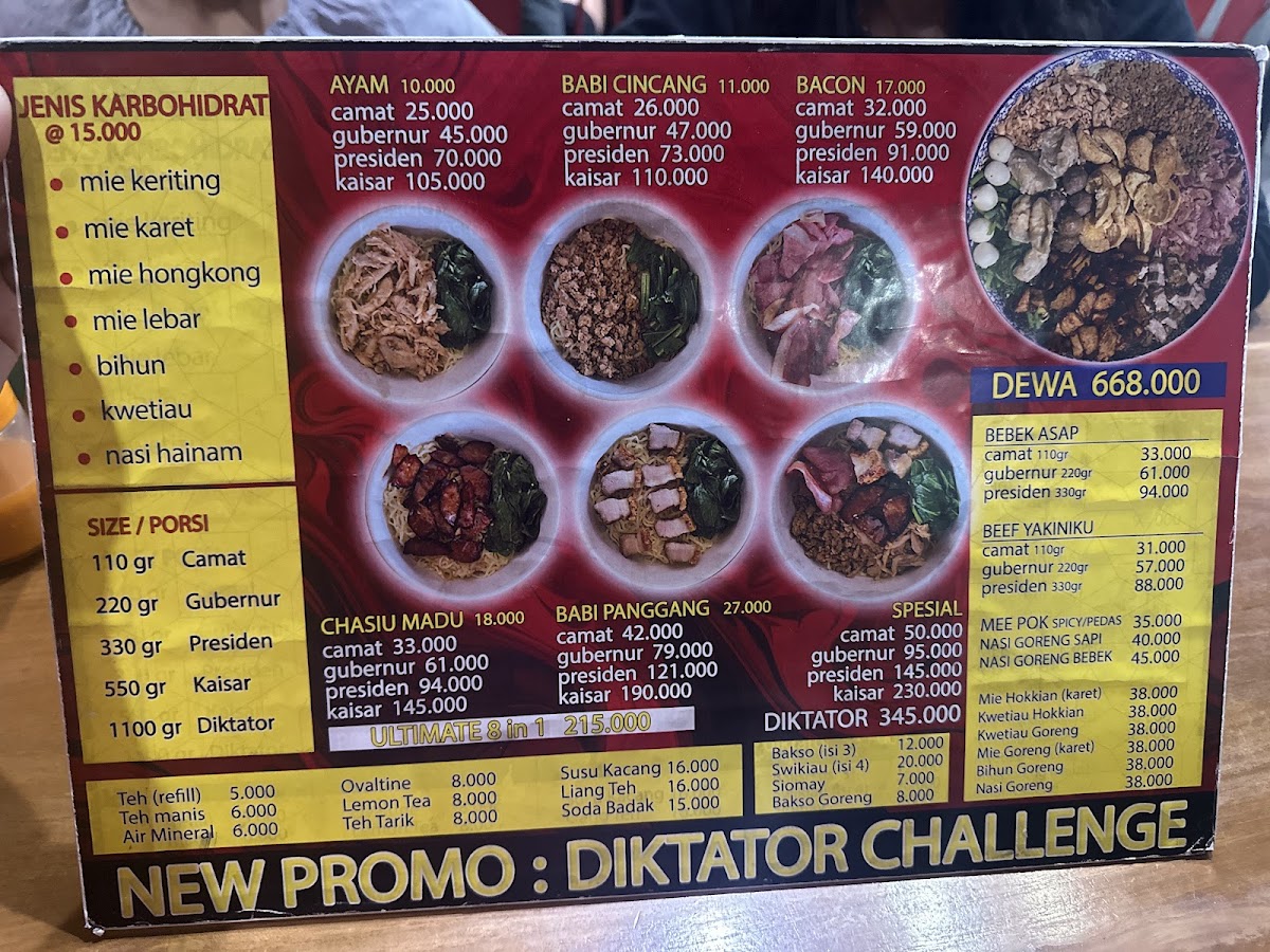 Menu Ncek Legenda Noodle Bar, Kelapa Gading-8