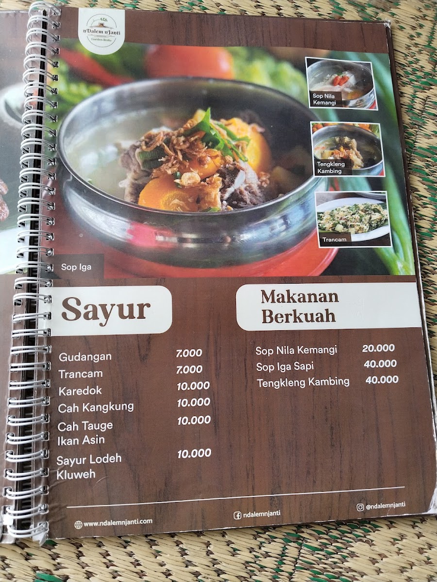 Menu Ndalem Njanti Garden Resto-5