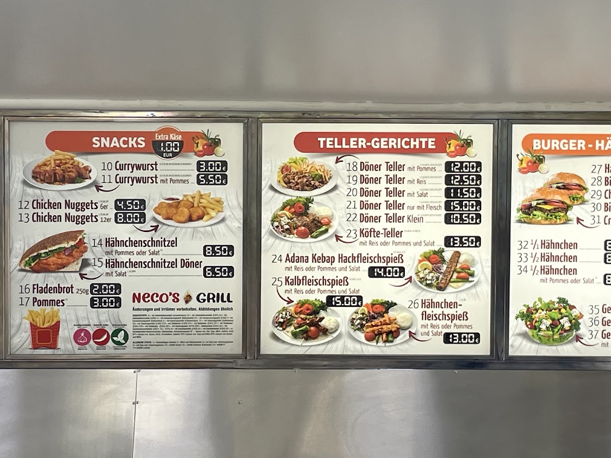 Menu Neco's Grillhaus-3