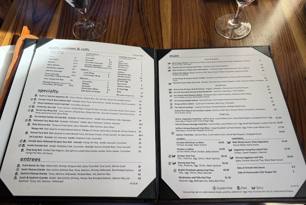Menu Nectar Restaurant & Lounge-1