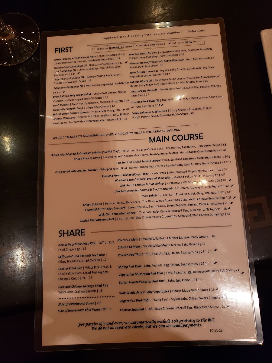 Menu Nectar Restaurant & Lounge-5