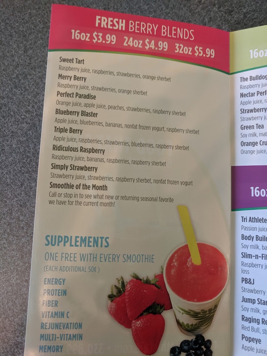 Menu Nectar Smoothie Cafe-1