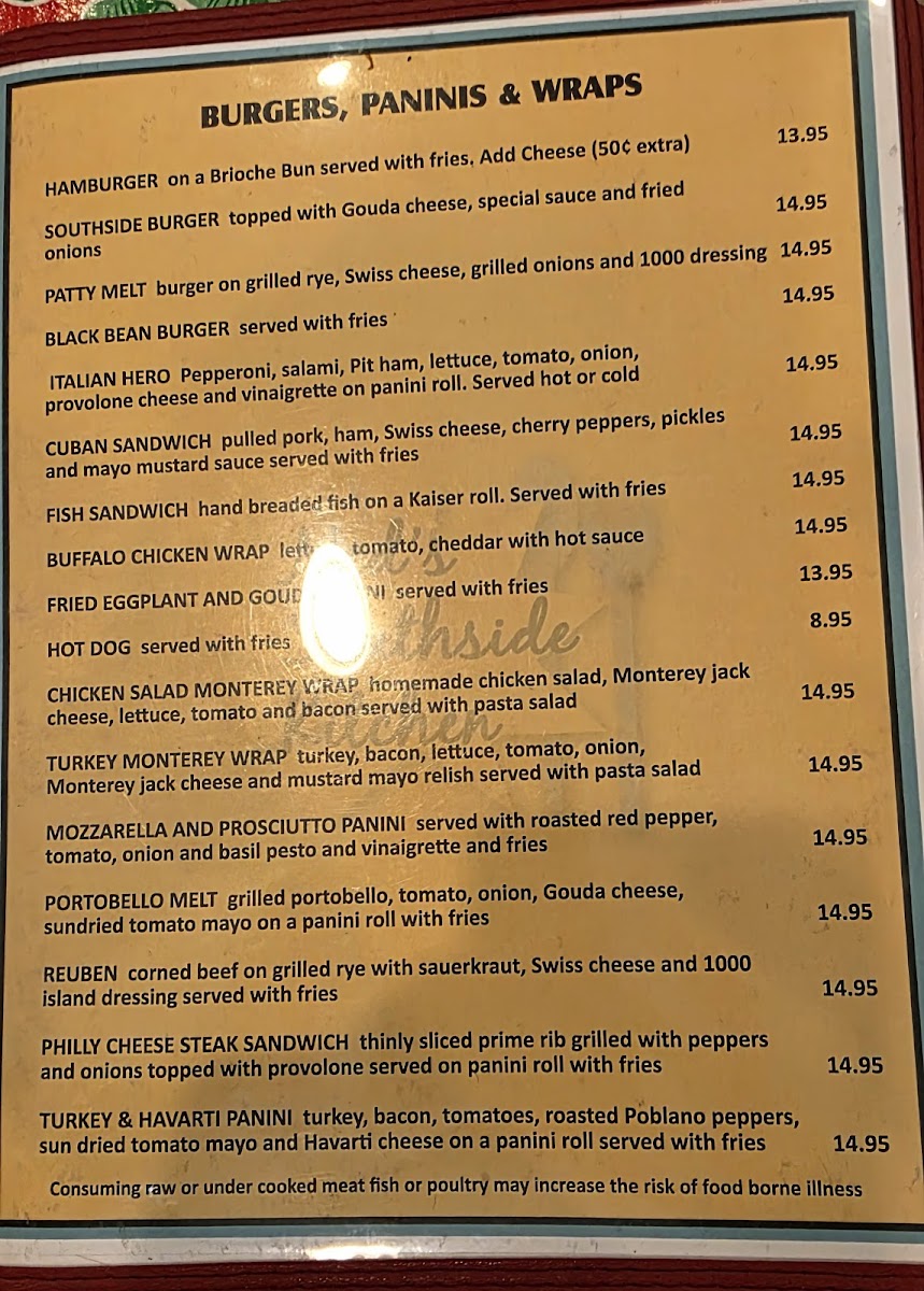 Menu Ned's Southside Kitchen-1