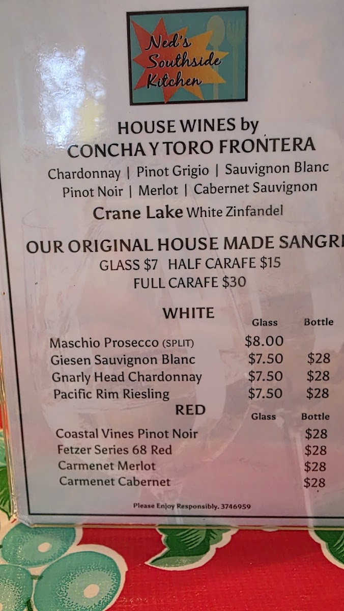 Menu Ned's Southside Kitchen-9