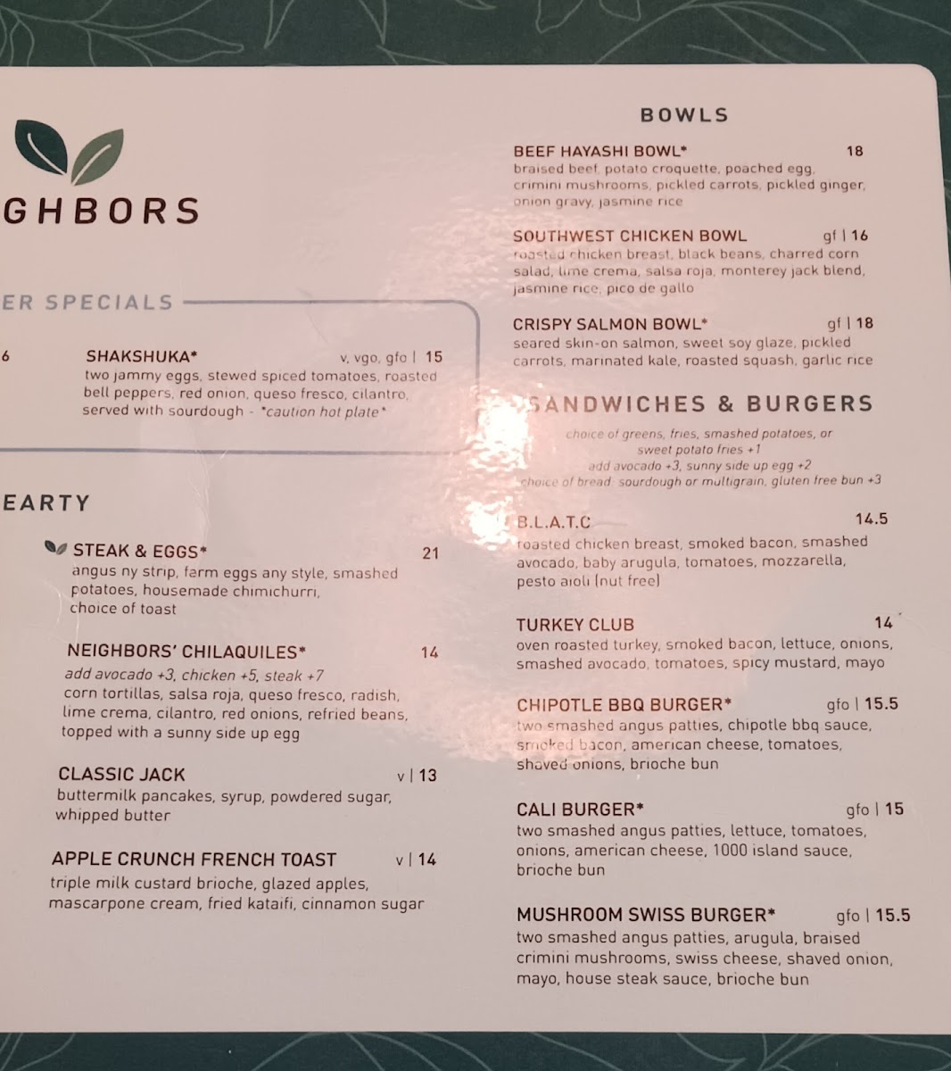 Menu Neighbors-3