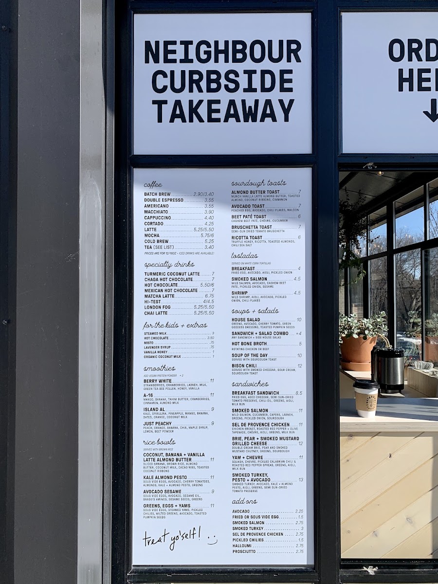 Menu Neighbour Coffee - Altadore-5