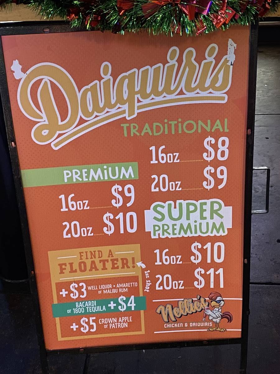 Menu Nellie's Chicken And Daiquiris-8