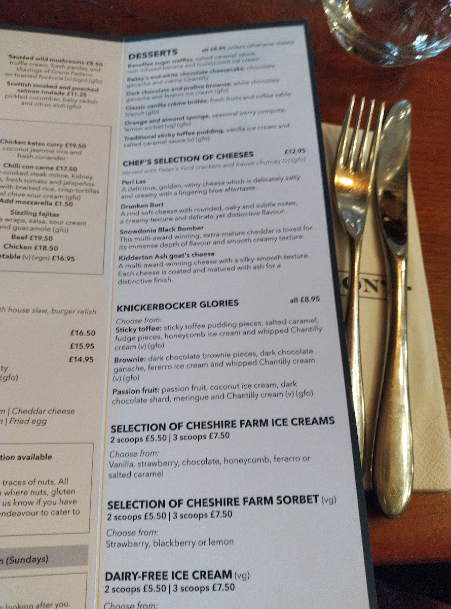 Menu Nelson's-1