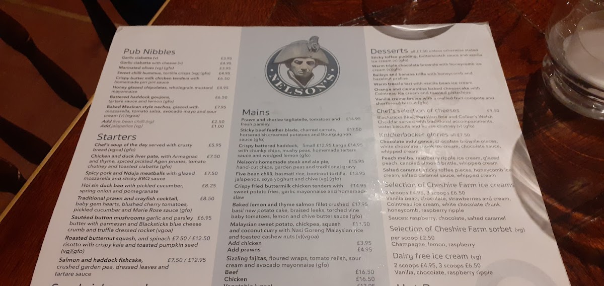 Menu Nelson's-4