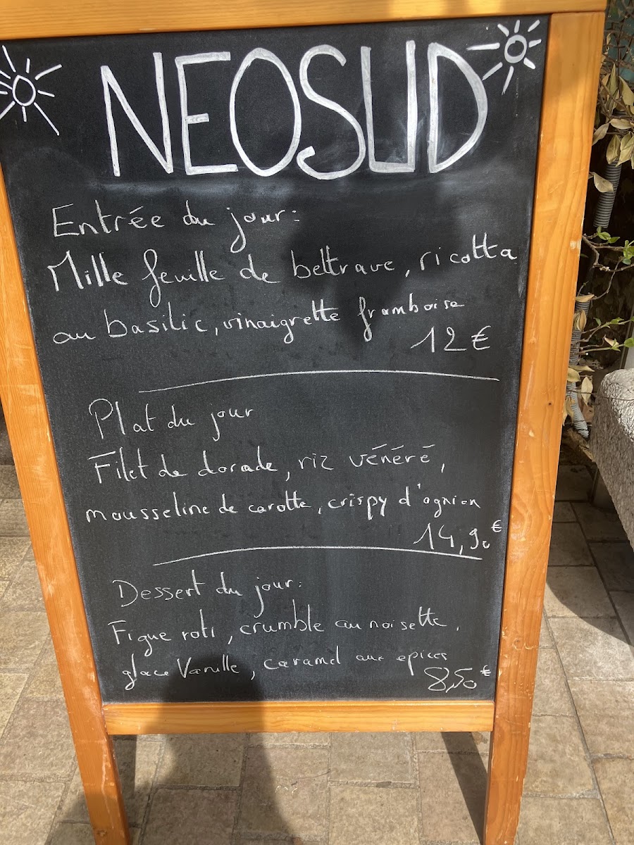 Menu Neosud-7