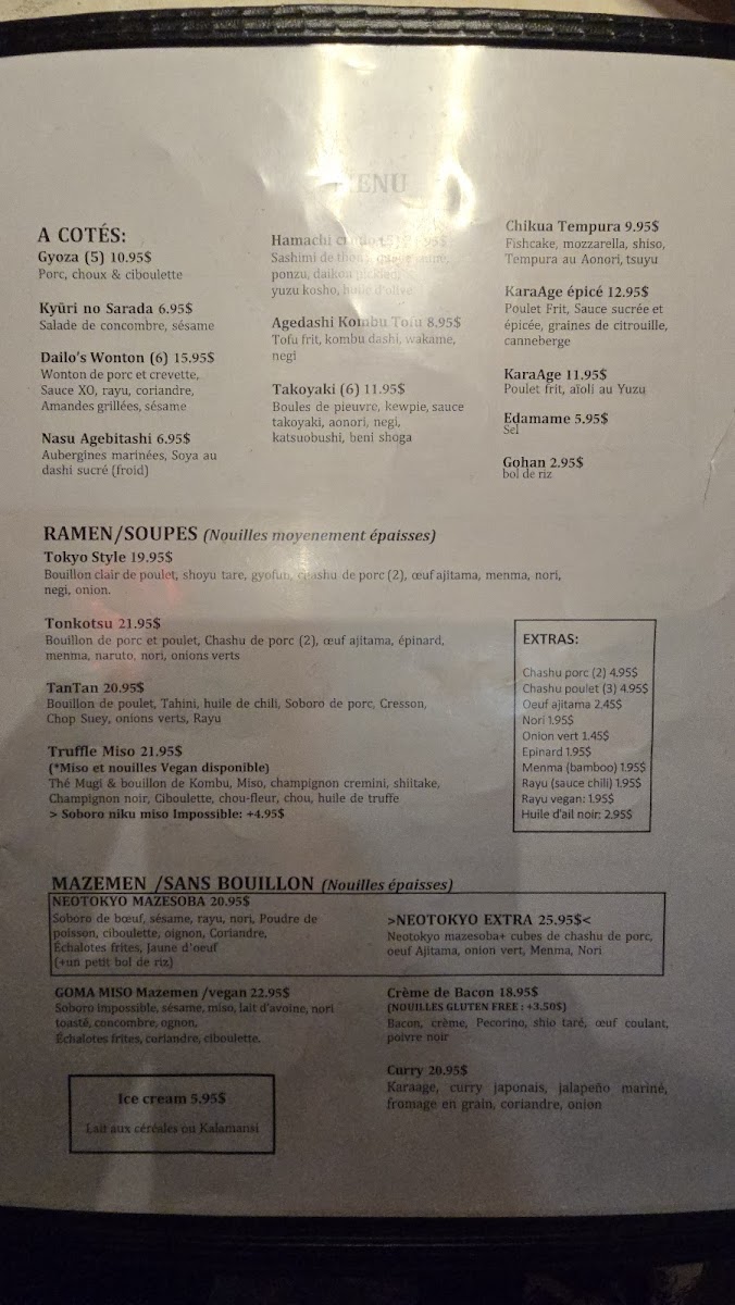 Neotokyo Menu-2