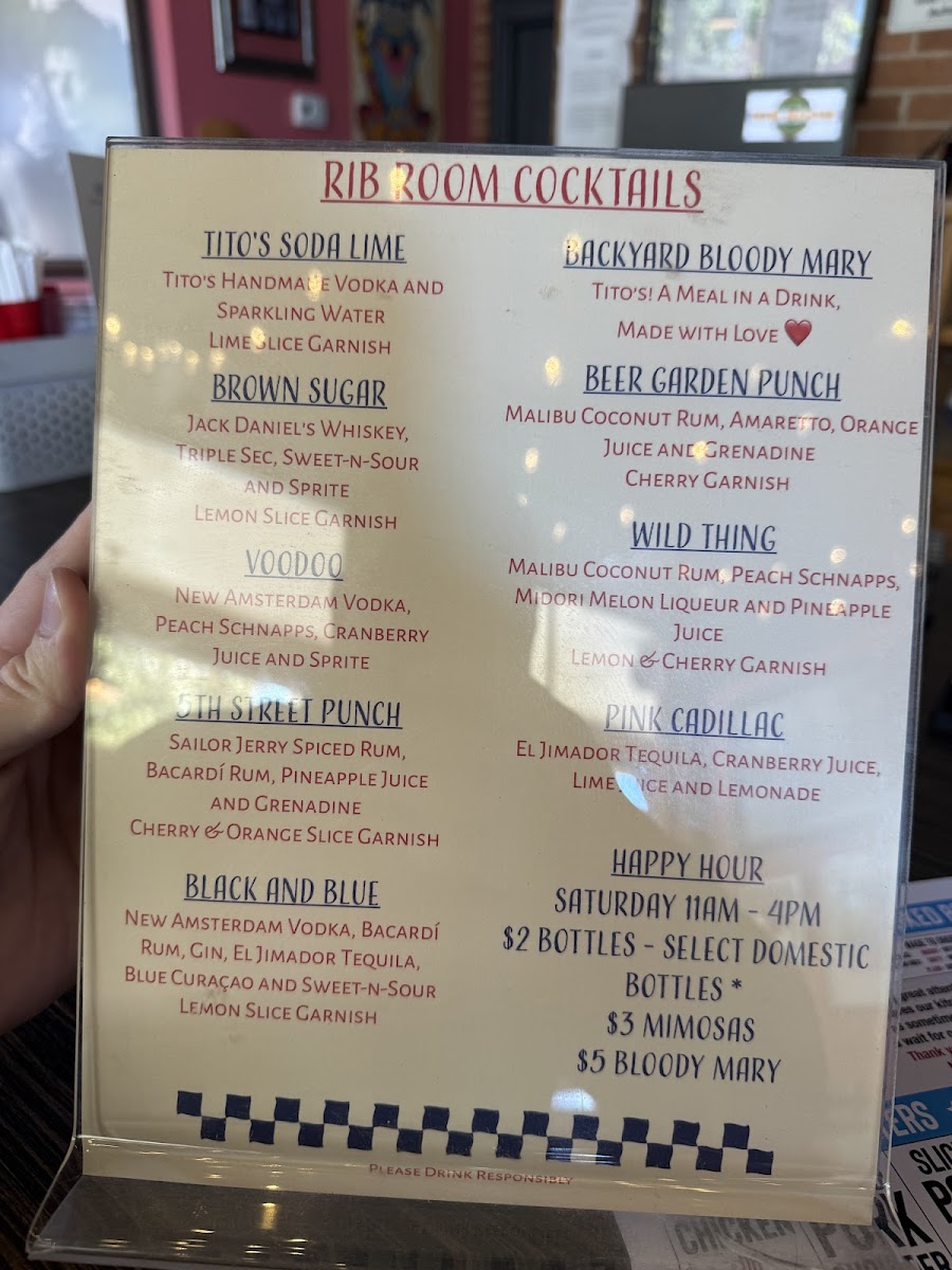 Menu Neumeier's Rib Room-10