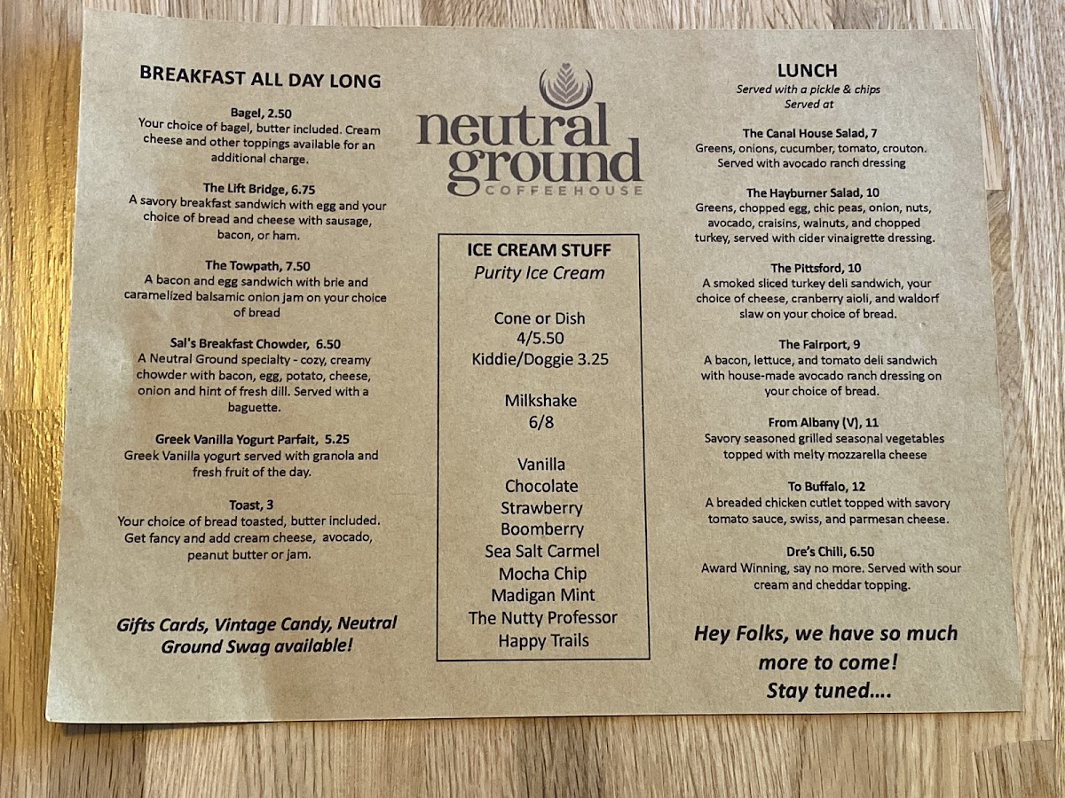Menu Neutral Ground Coffeehouse - Pittsford-3