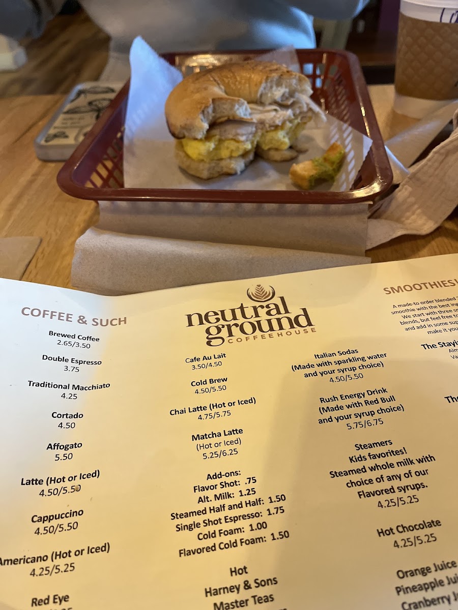 Menu Neutral Ground Coffeehouse - Pittsford-4