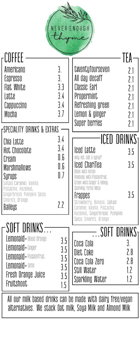 Menu Never Enough Thyme-3