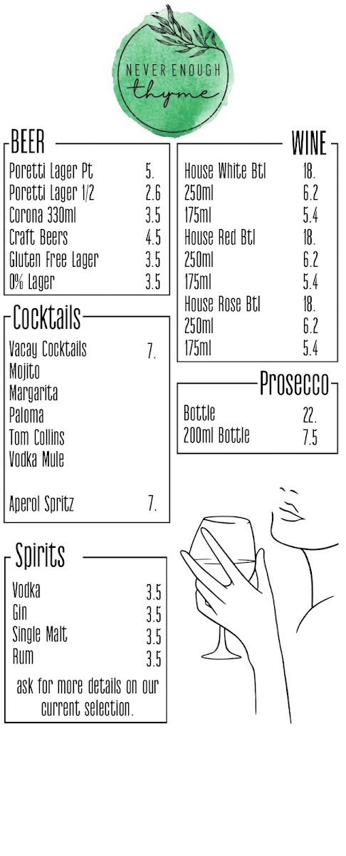 Menu Never Enough Thyme-4