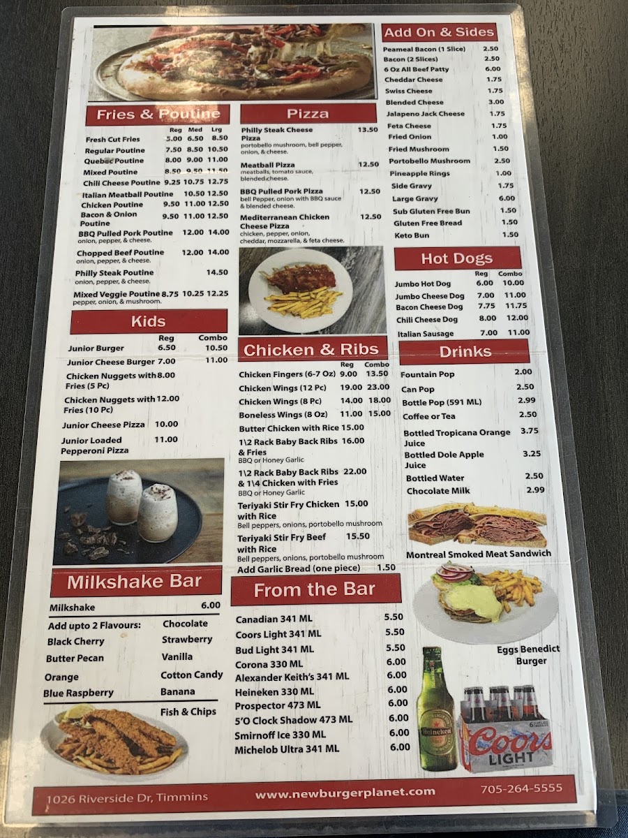 Menu New Burger Planet Inc.-1