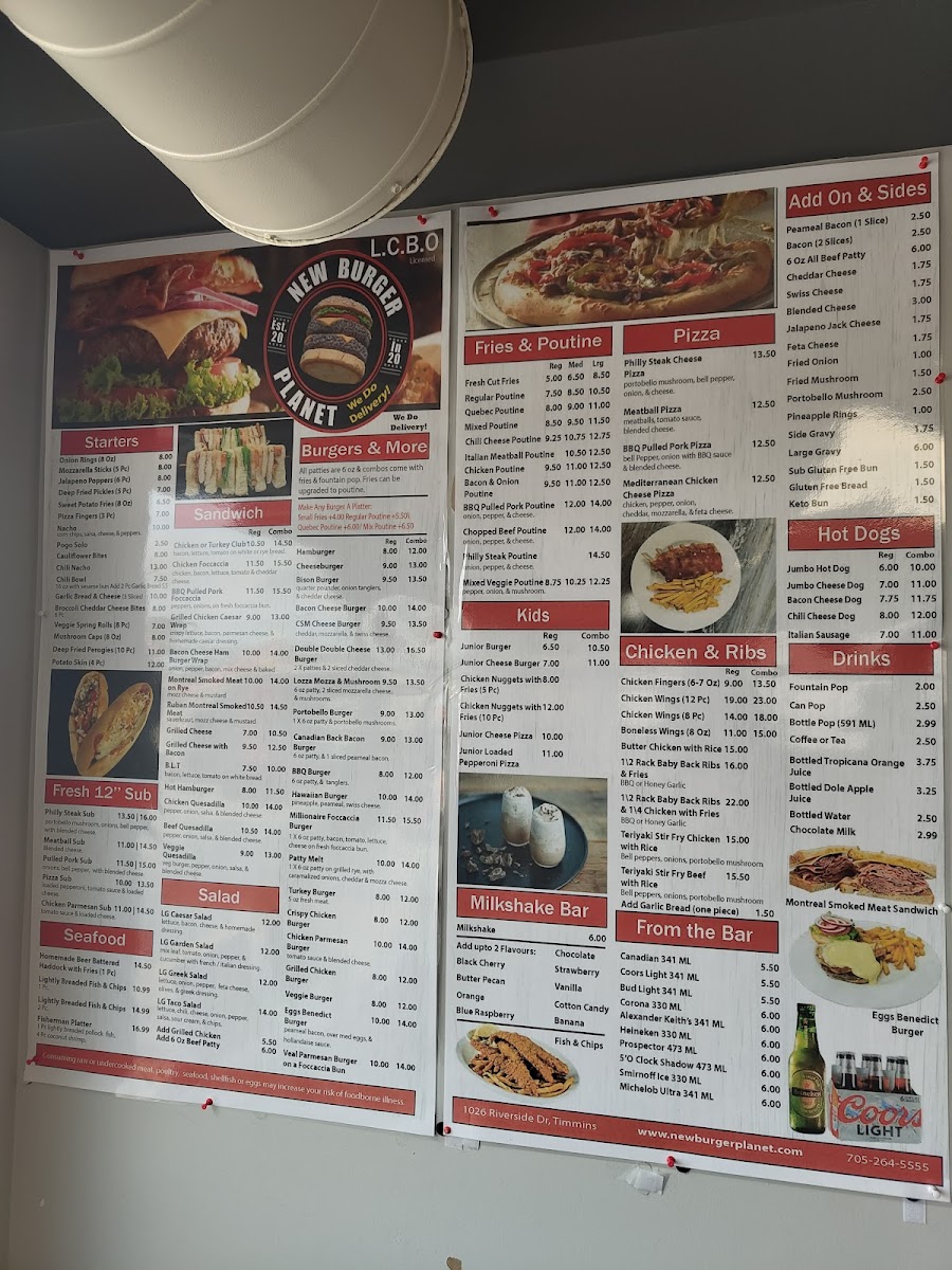 Menu New Burger Planet Inc.-2