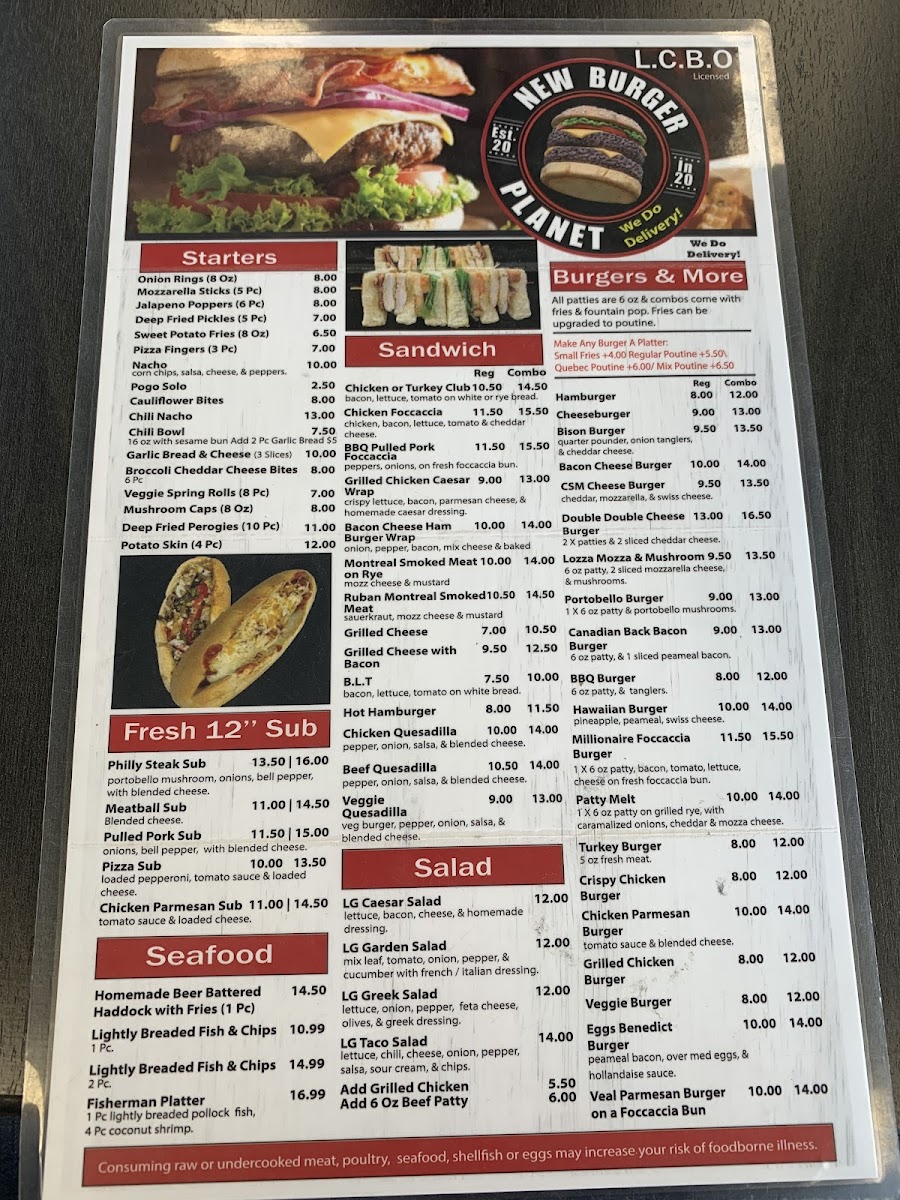 Menu New Burger Planet Inc.-3