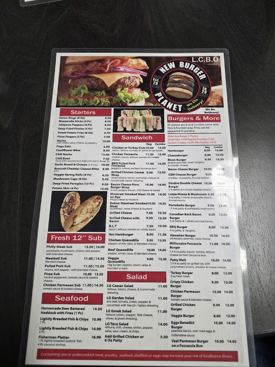 Menu New Burger Planet Inc.-4