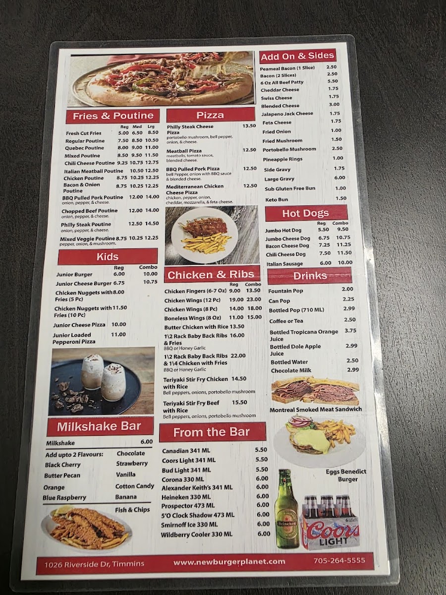 Menu New Burger Planet Inc.-6