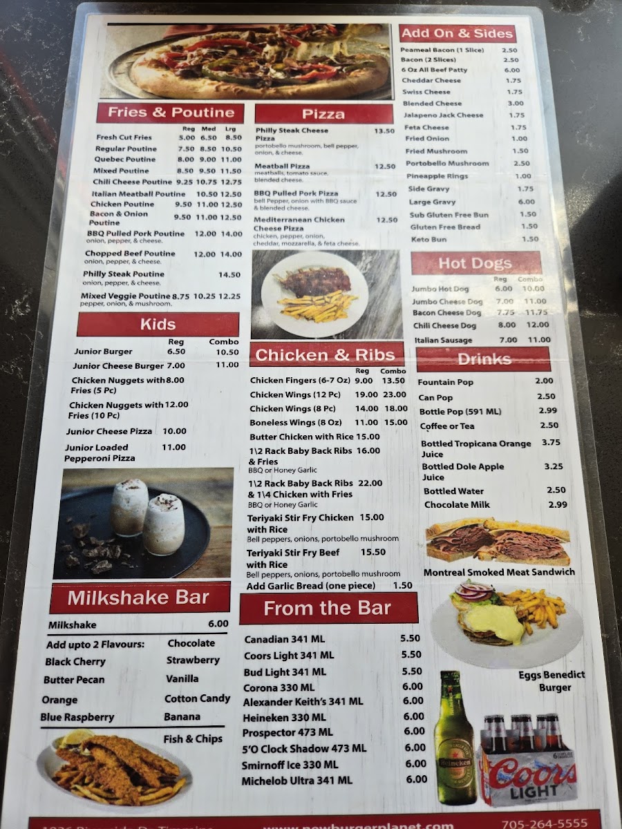Menu New Burger Planet Inc.-8