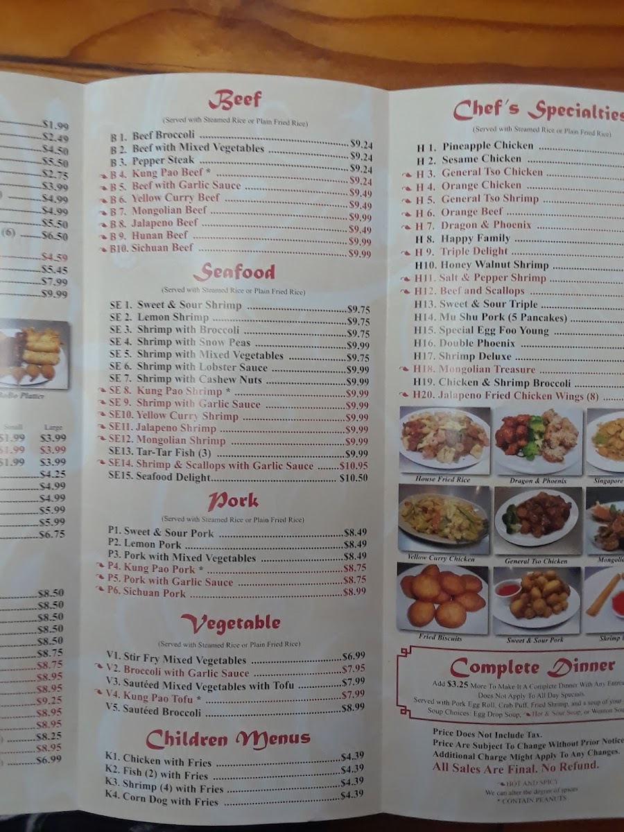 Menu New China Garden-6